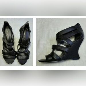 ELIZABETH AND JAMES BLAST FANTASTIC CONDITION STRAPPY WEDGE SANDALS 6